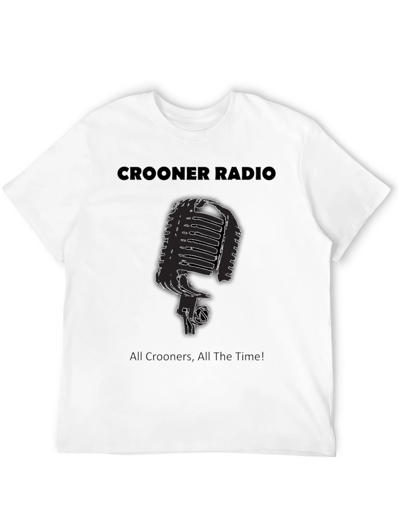 Crooner Radio Black T-Shirt
