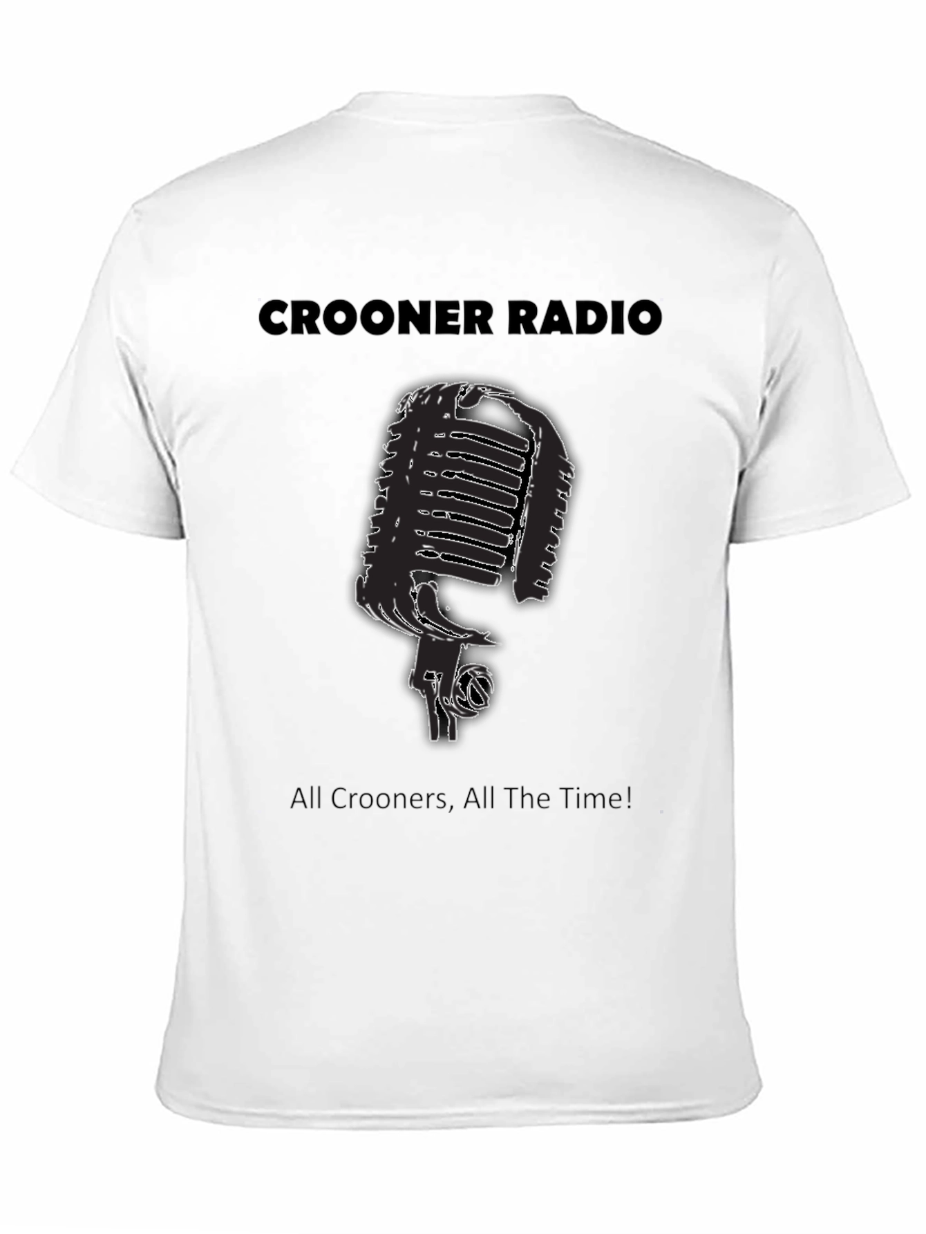 Crooner Radio Black T-Shirt