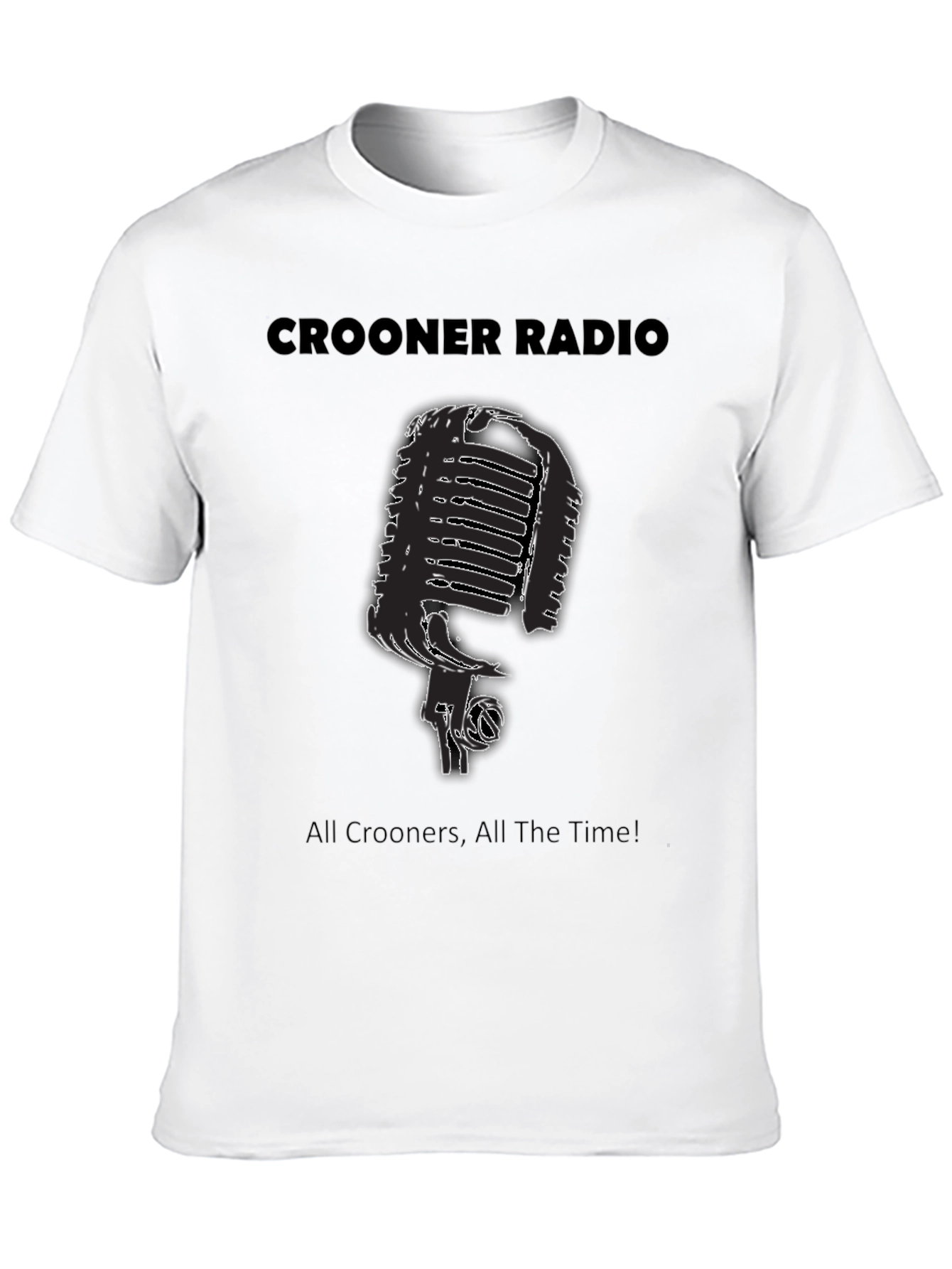 Crooner Radio Black T-Shirt