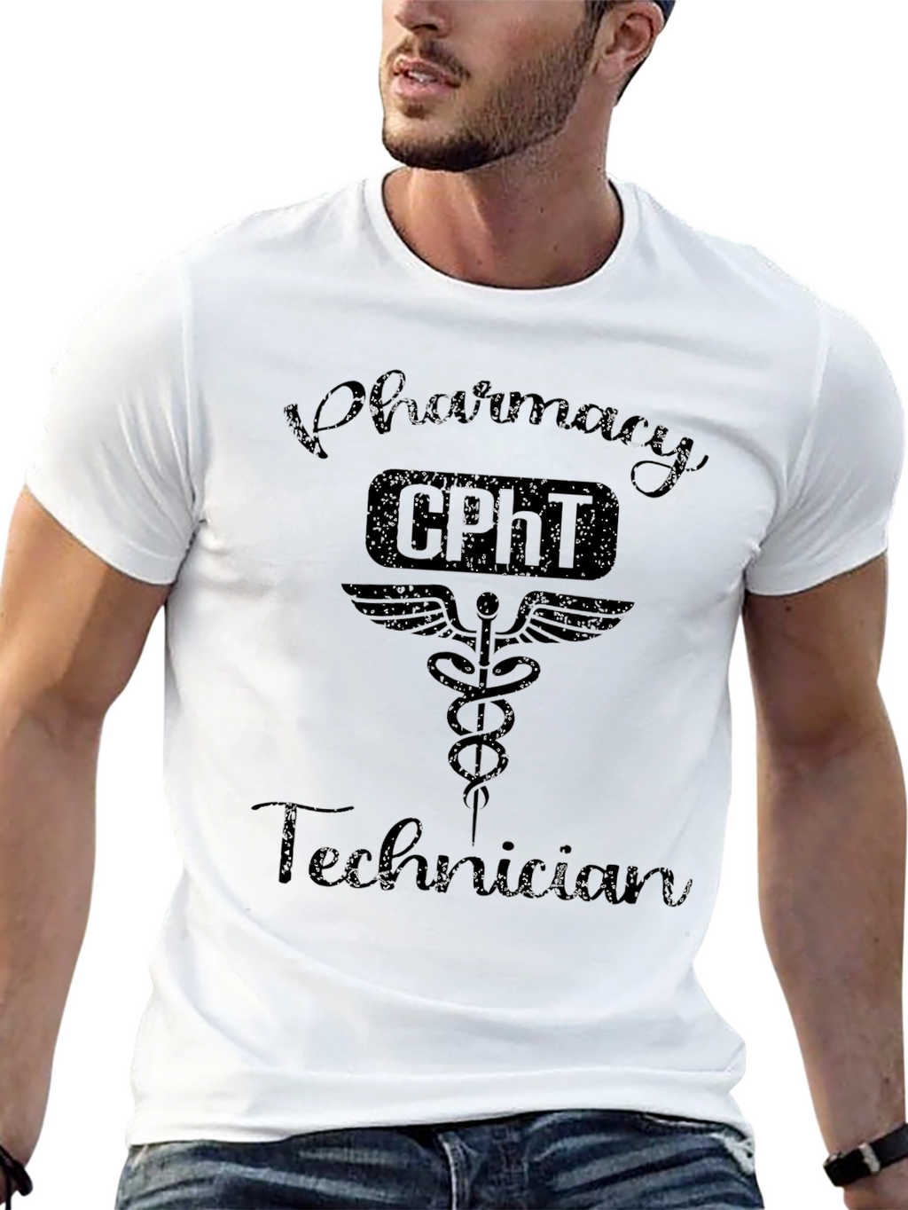 Pharmacy Technician T-Shirt - CPhT Certified Design