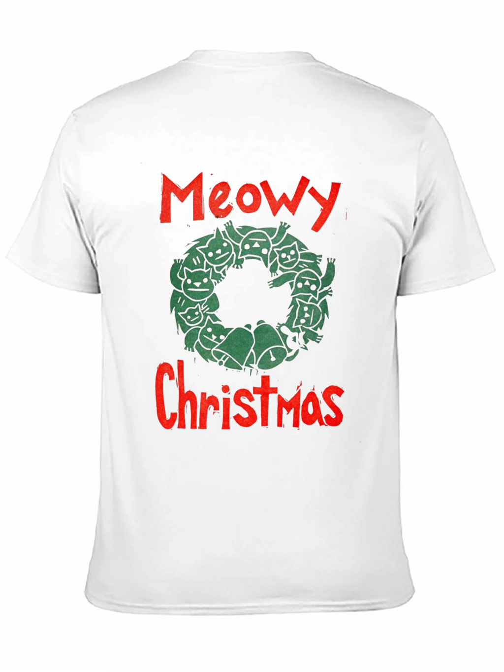 Meowy Christmas Graphic T-Shirt