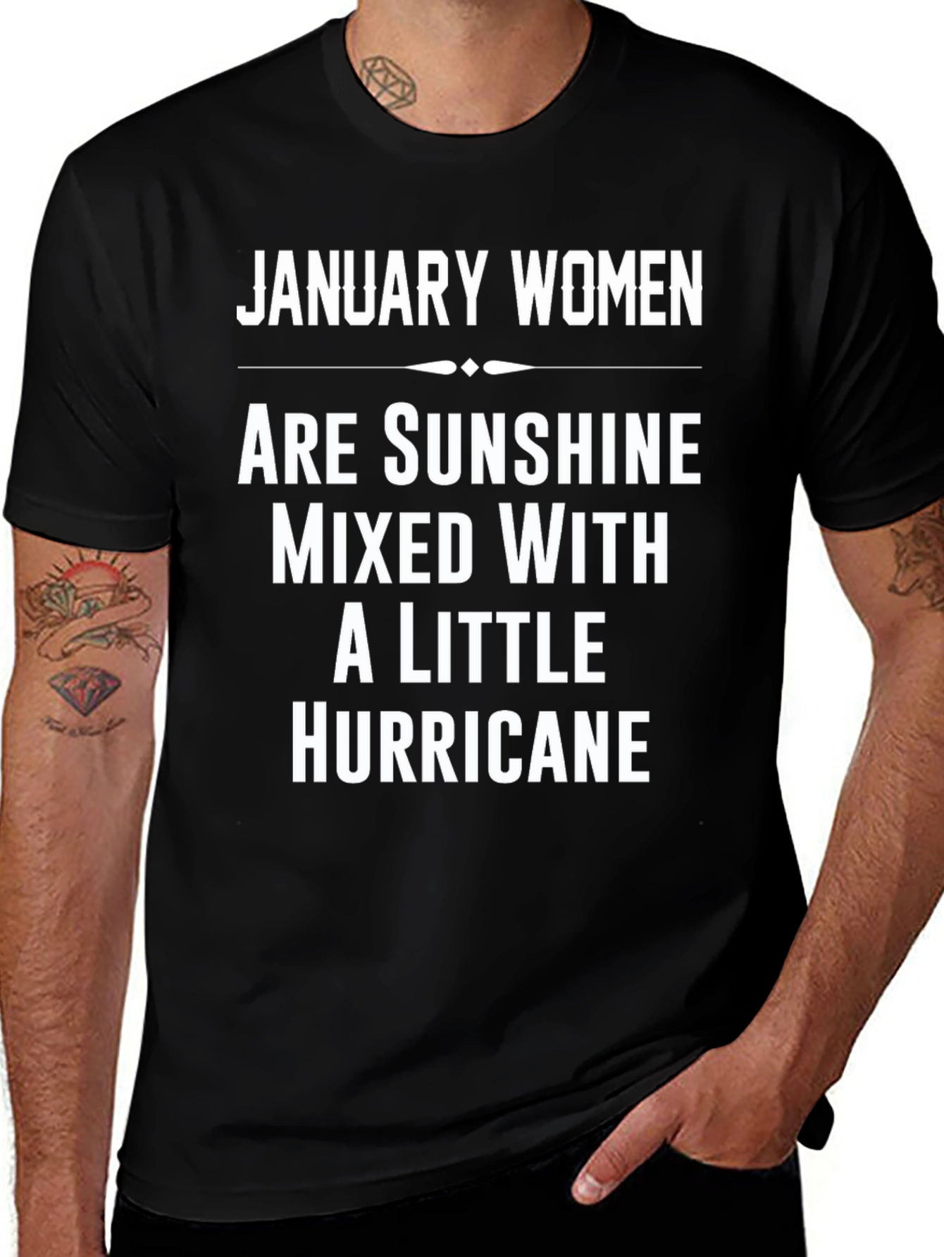 January Women Sunshine Hurricane Graphic Tee