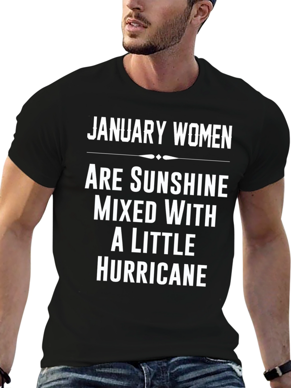 January Women Sunshine Hurricane Graphic Tee