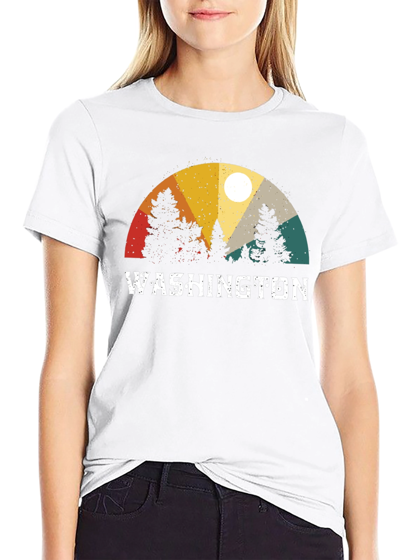 Washington State Retro T-Shirt - Nature Inspired Design