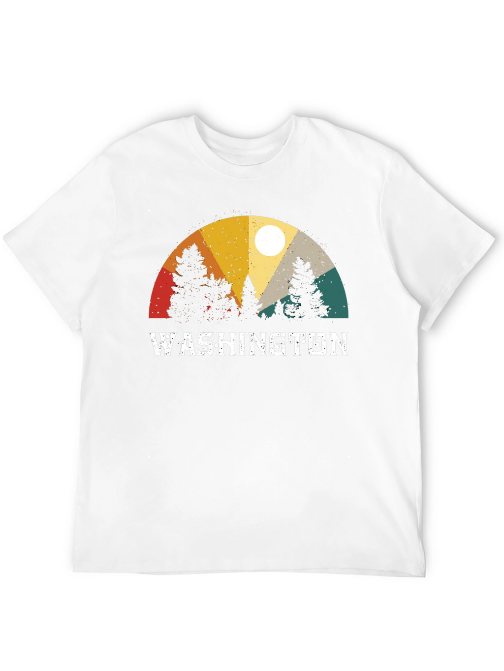 Washington State Retro T-Shirt - Nature Inspired Design