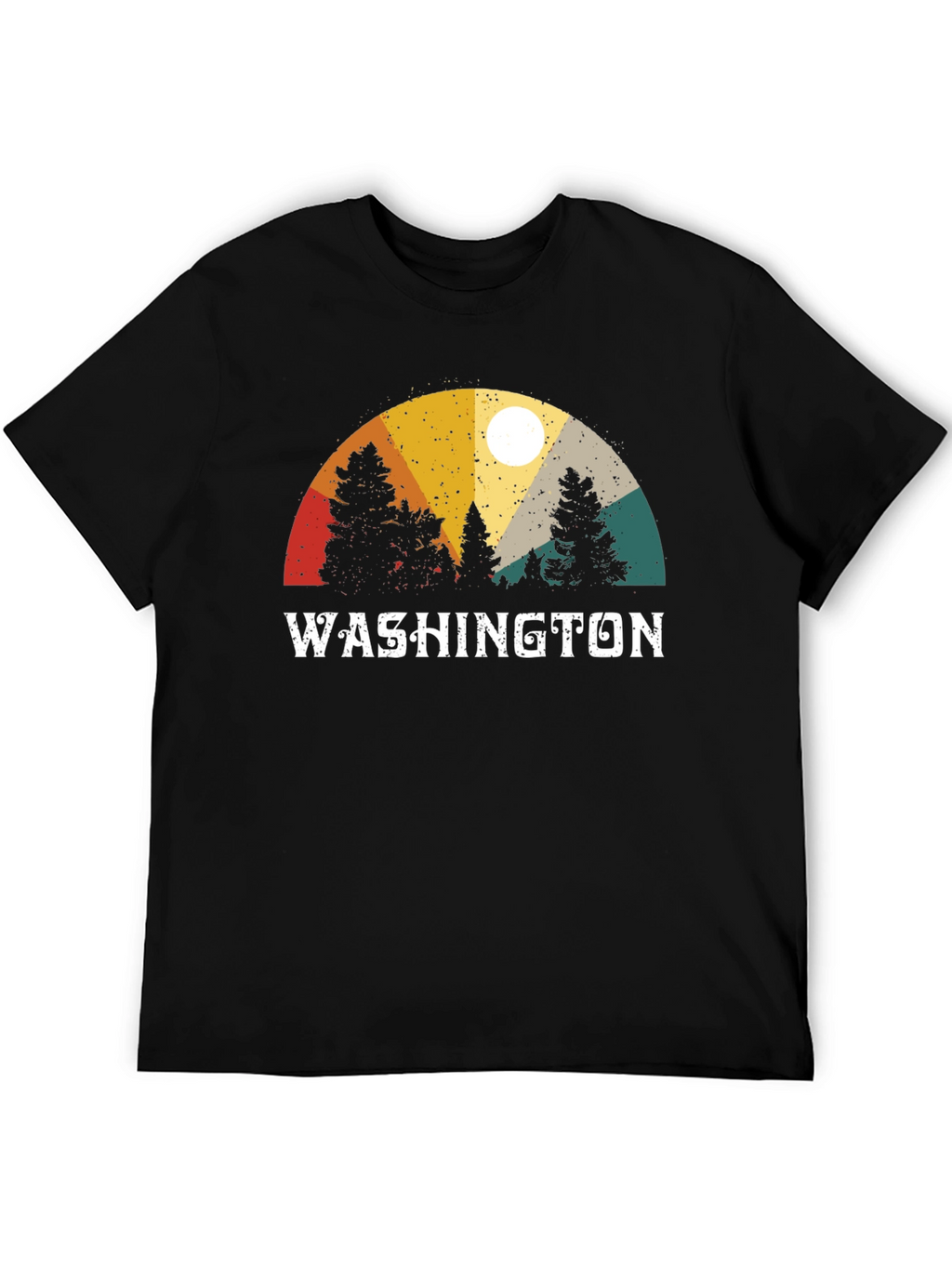 Washington State Retro T-Shirt - Nature Inspired Design