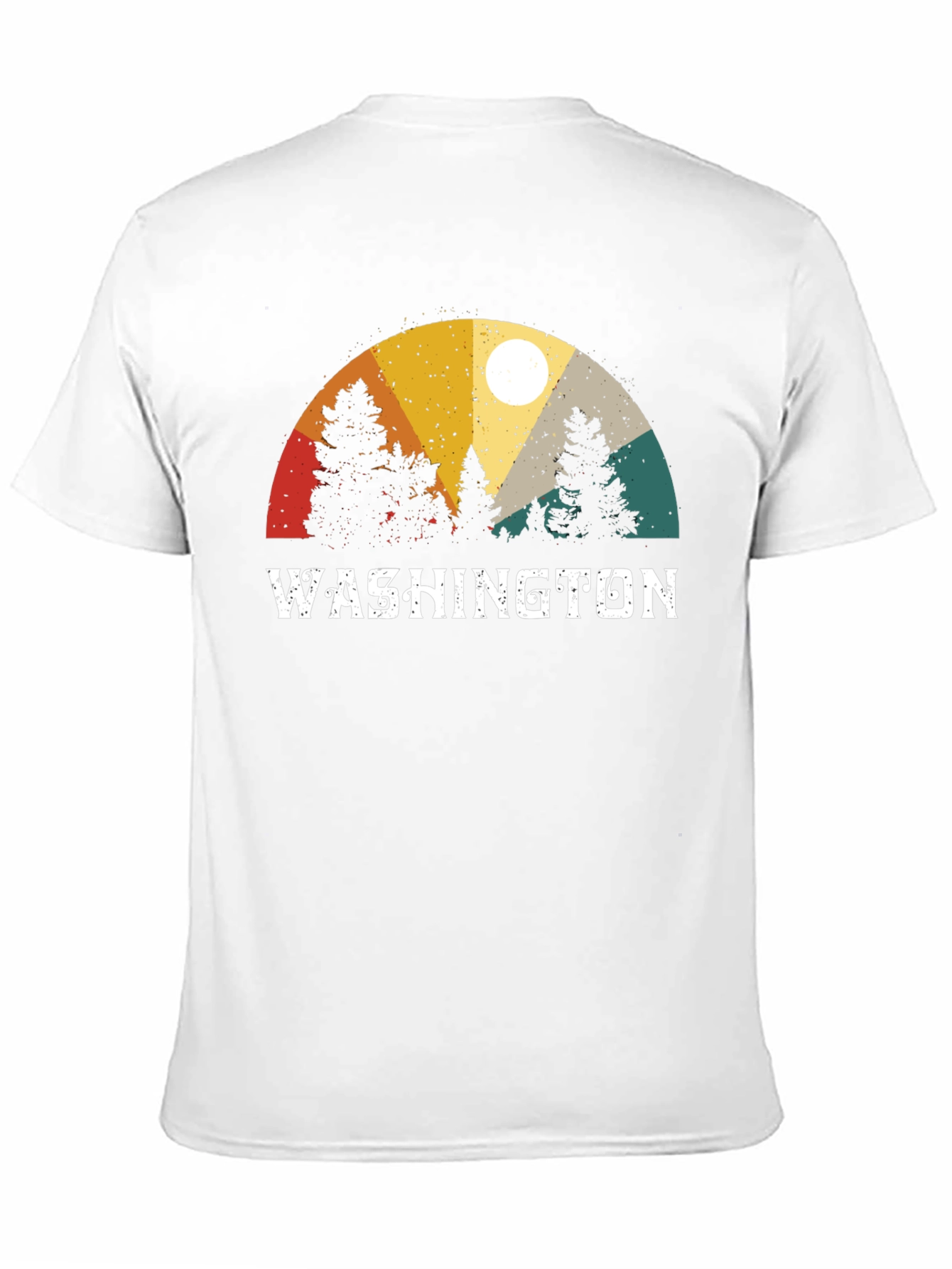 Washington State Retro T-Shirt - Nature Inspired Design