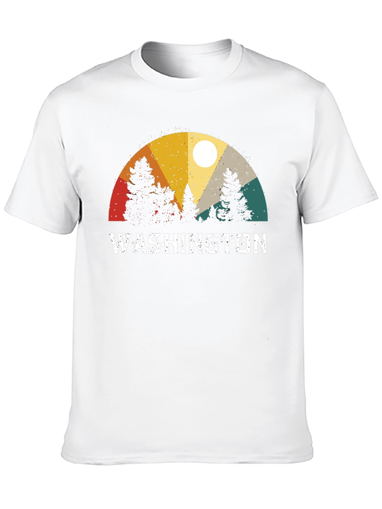 Washington State Retro T-Shirt - Nature Inspired Design