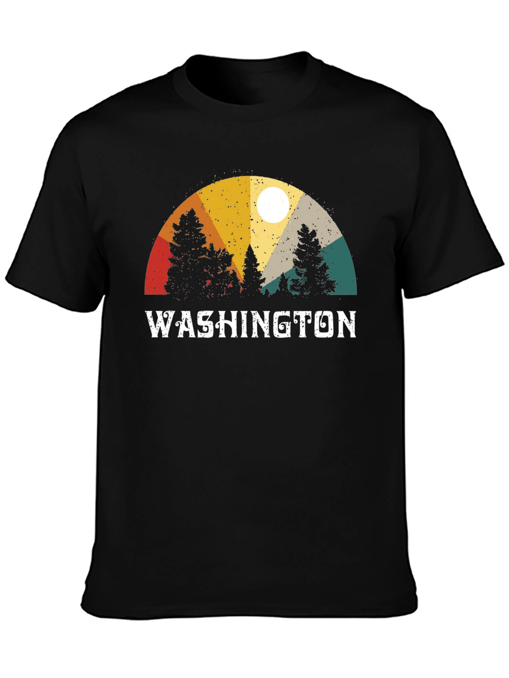 Washington State Retro T-Shirt - Nature Inspired Design