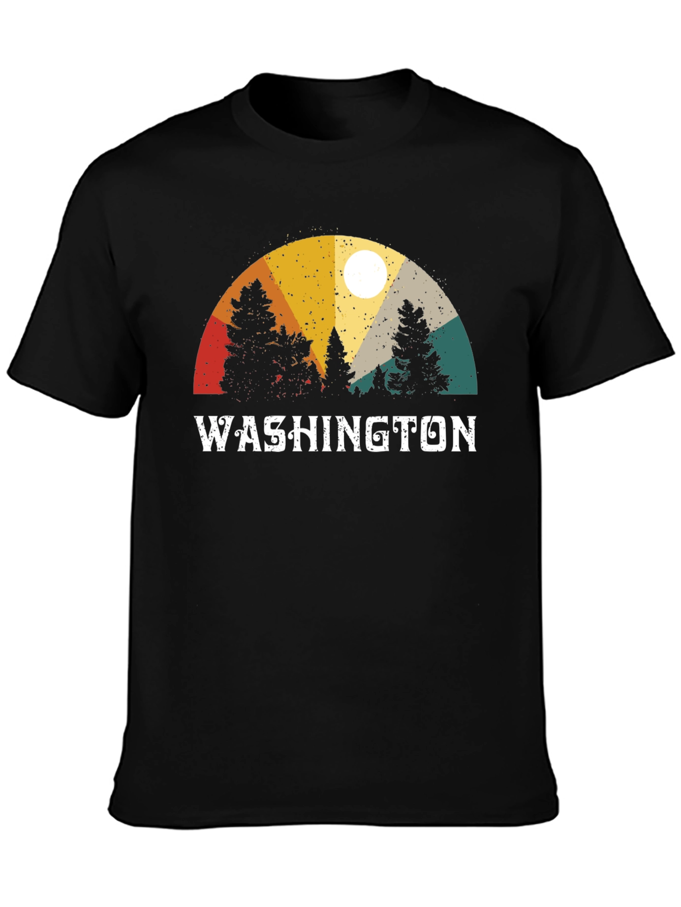 Washington State Retro T-Shirt - Nature Inspired Design