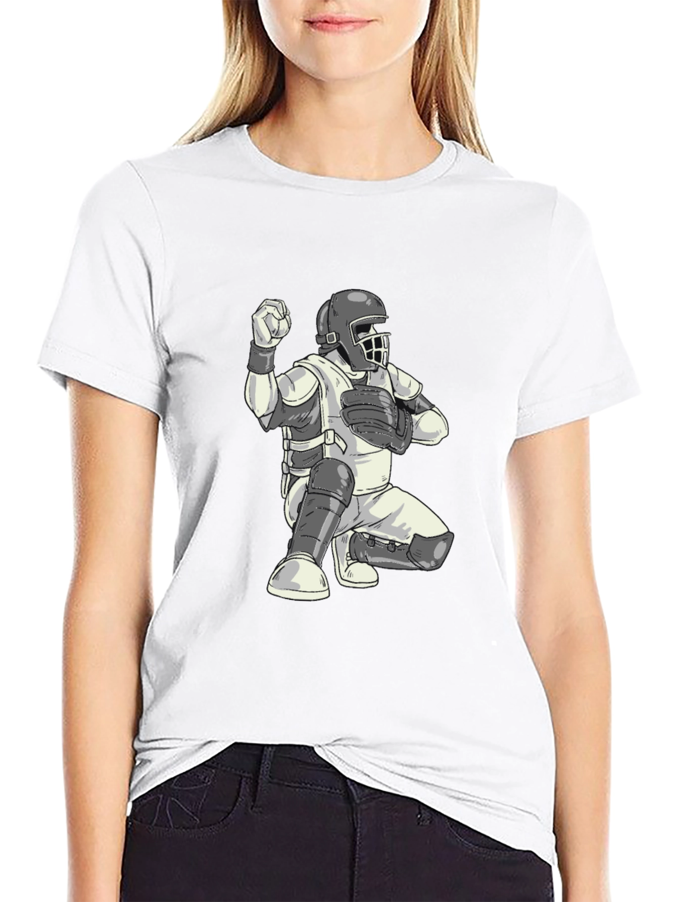 Baseball Catcher Graphic T-Shirt