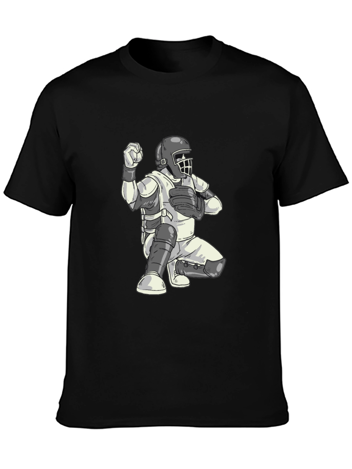 Baseball Catcher Graphic T-Shirt