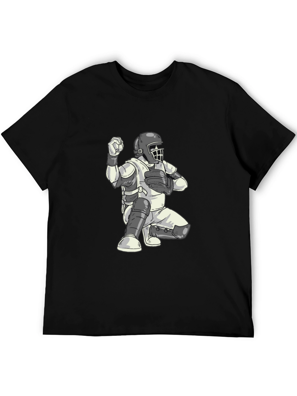 Baseball Catcher Graphic T-Shirt