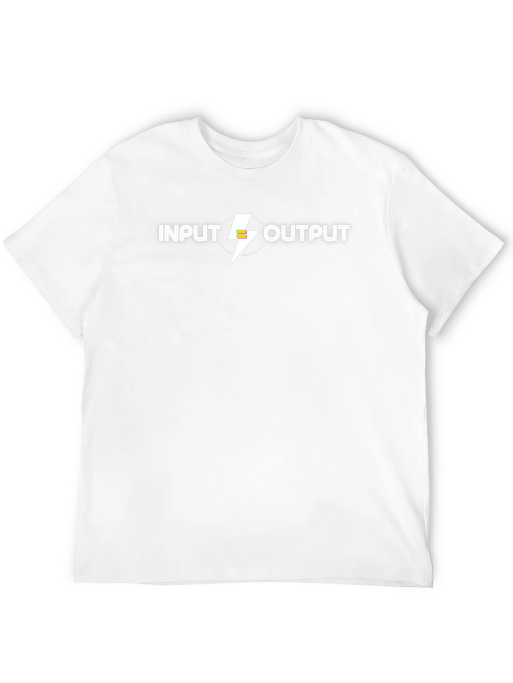 Input Output Graphic Tee - Stylish Black Cotton T-Shirt