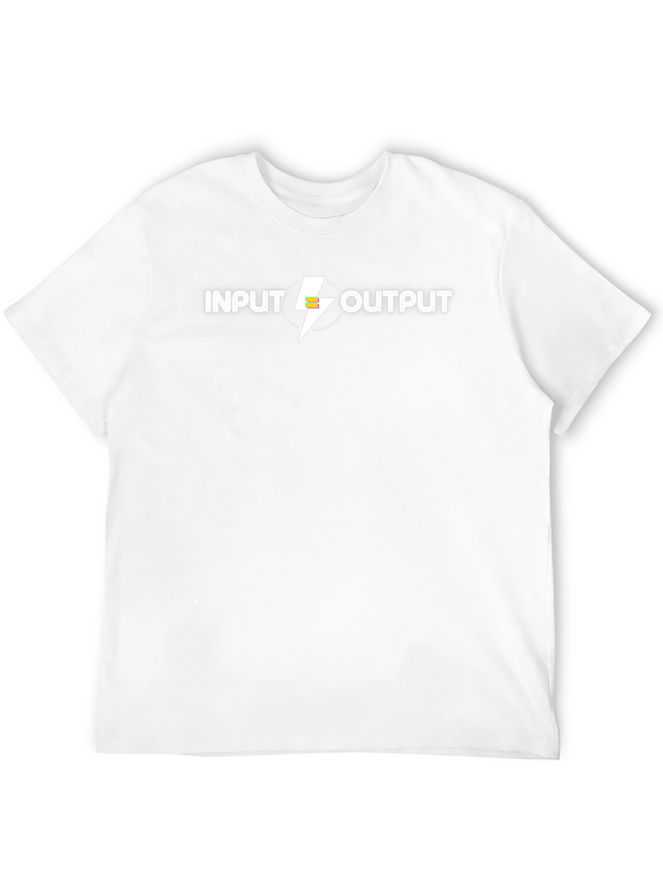 Input Output Graphic Tee - Stylish Black Cotton T-Shirt