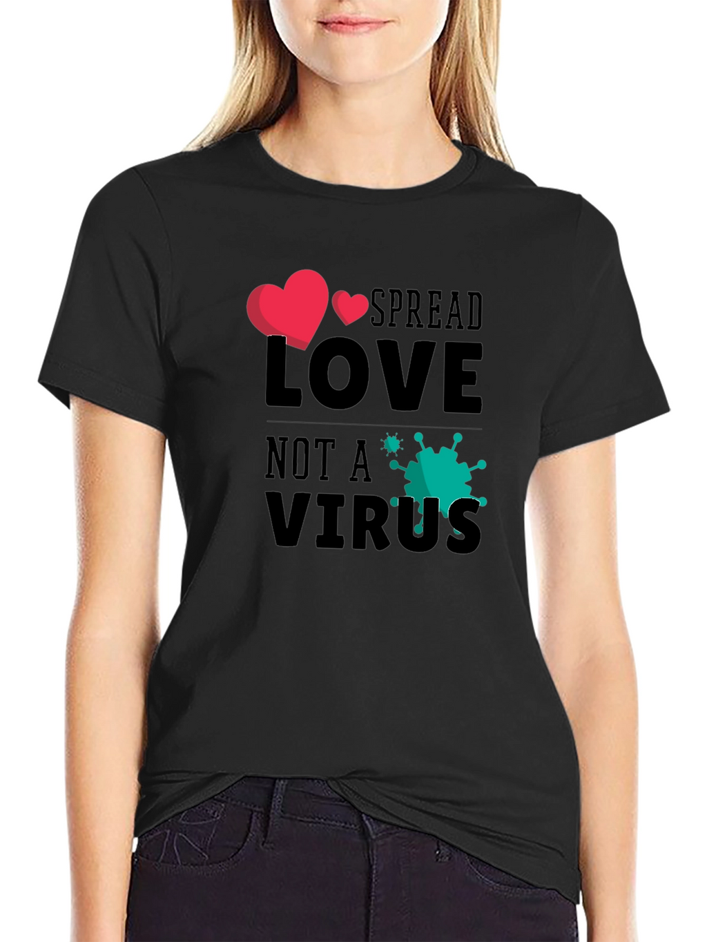Spread Love Not a Virus Graphic Tee