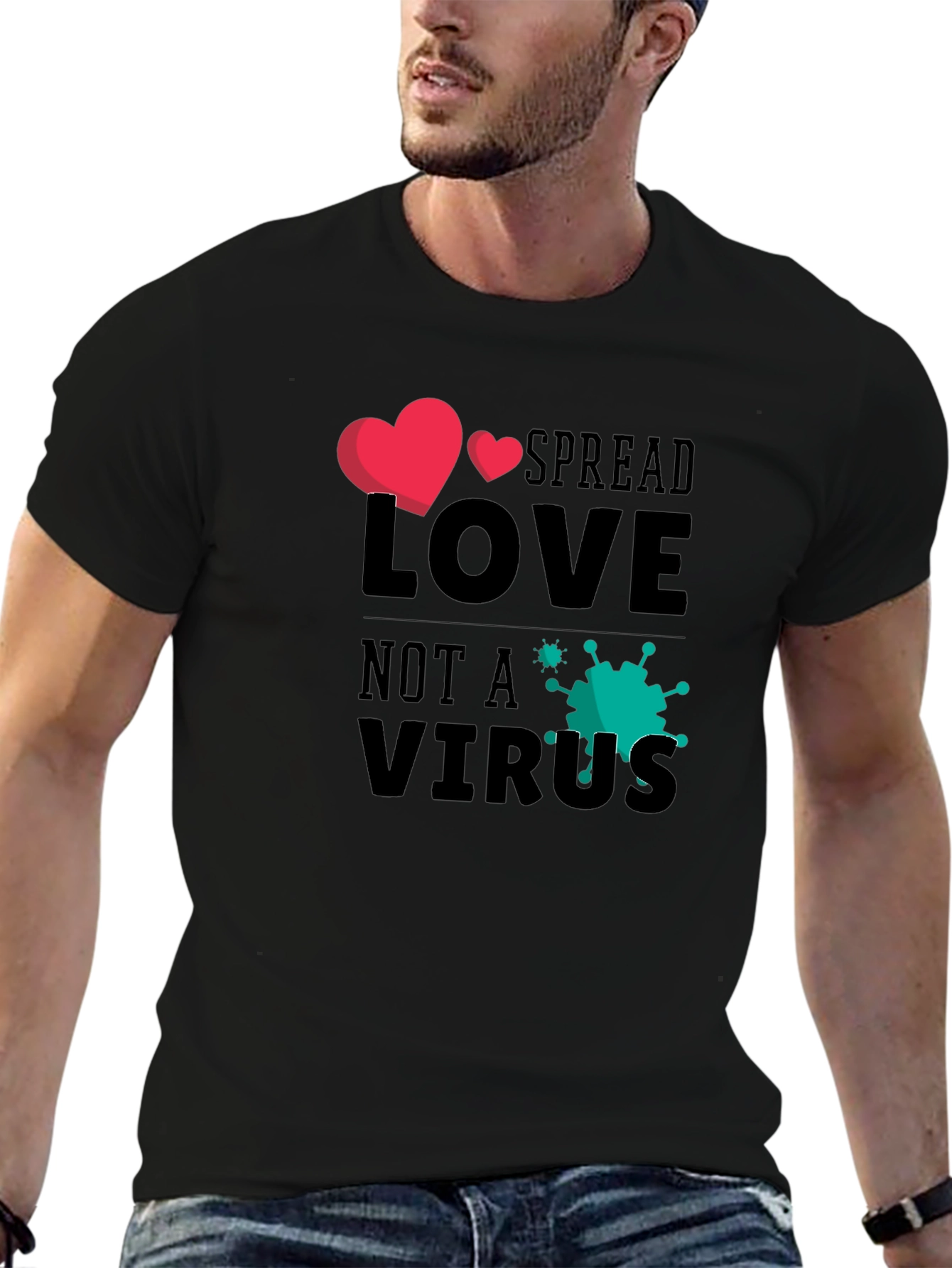 Spread Love Not a Virus Graphic Tee