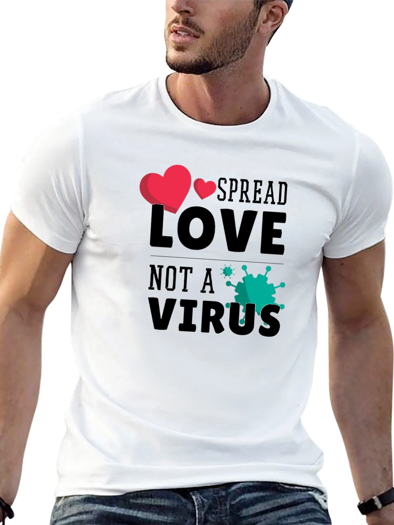 Spread Love Not a Virus Graphic Tee