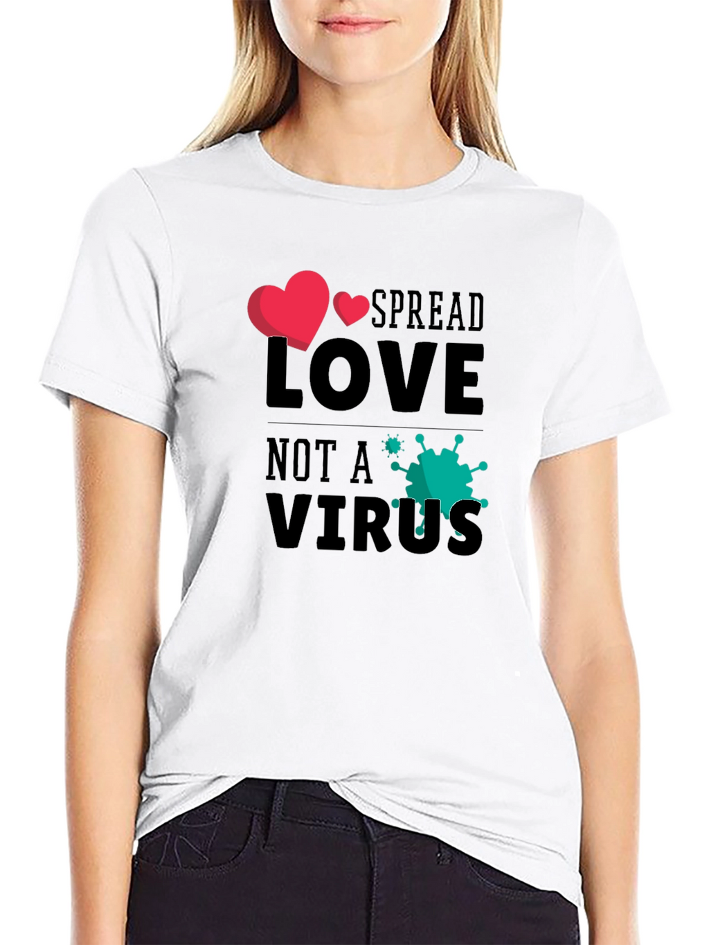 Spread Love Not a Virus Graphic Tee