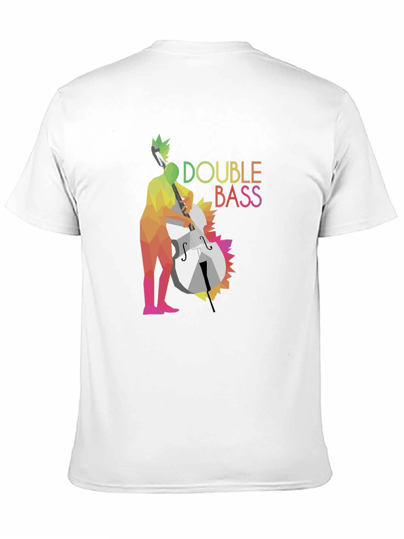 Double Bass Player Graphic T-Shirt - Black