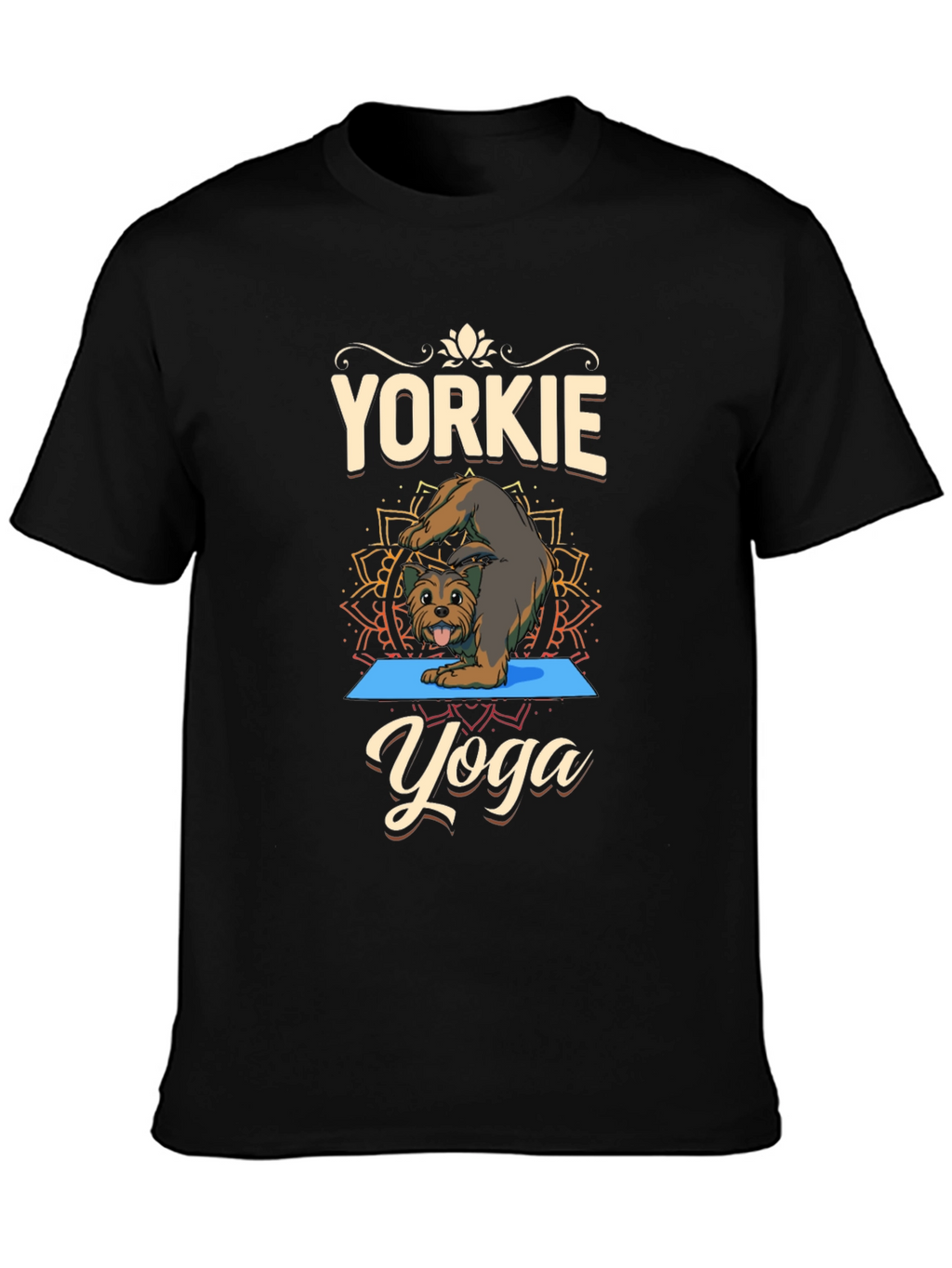 Yorkie Yoga T-Shirt Dog Lover Tee