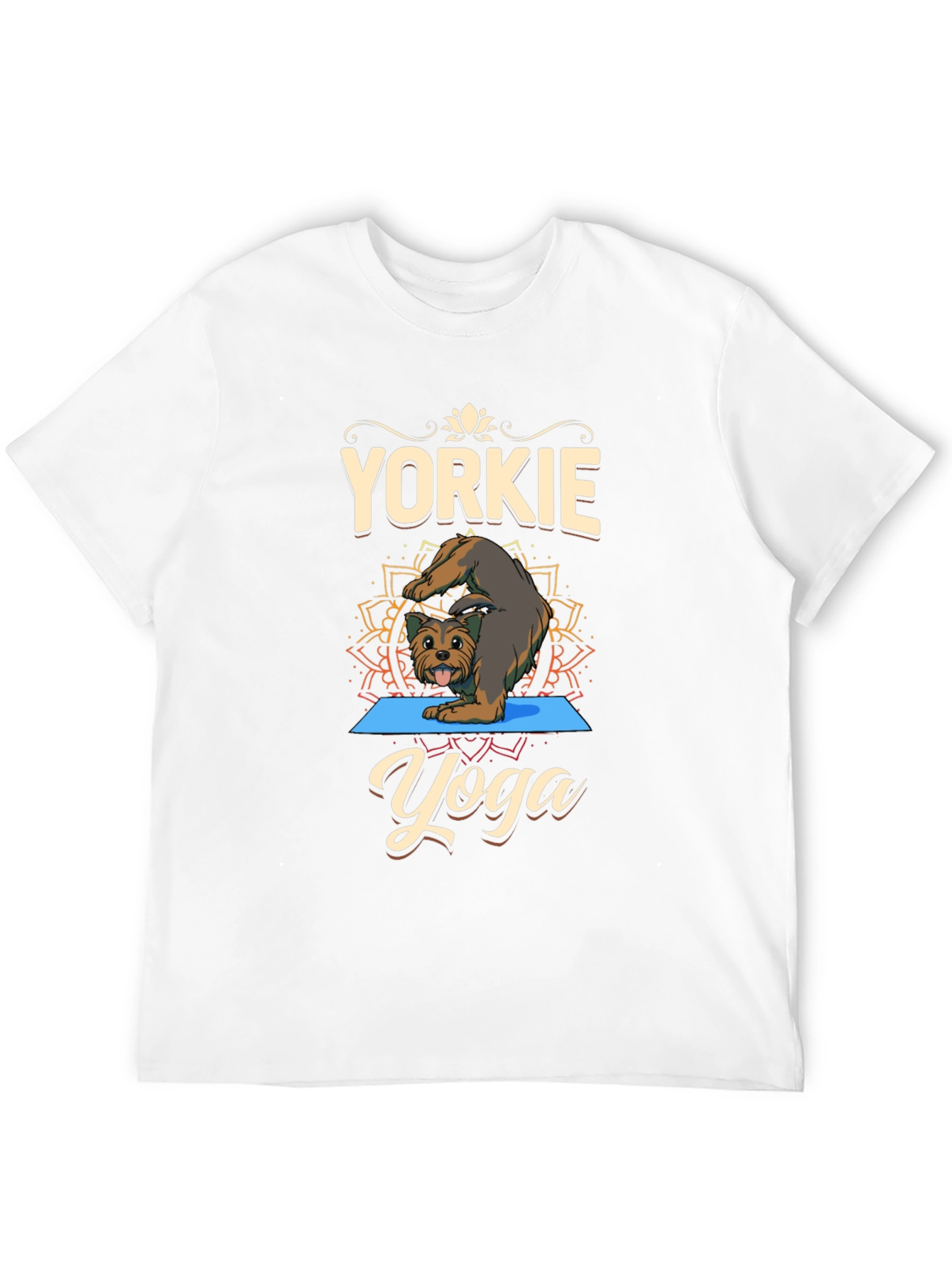 Yorkie Yoga T-Shirt Dog Lover Tee