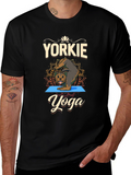 Yorkie Yoga T-Shirt Dog Lover Tee