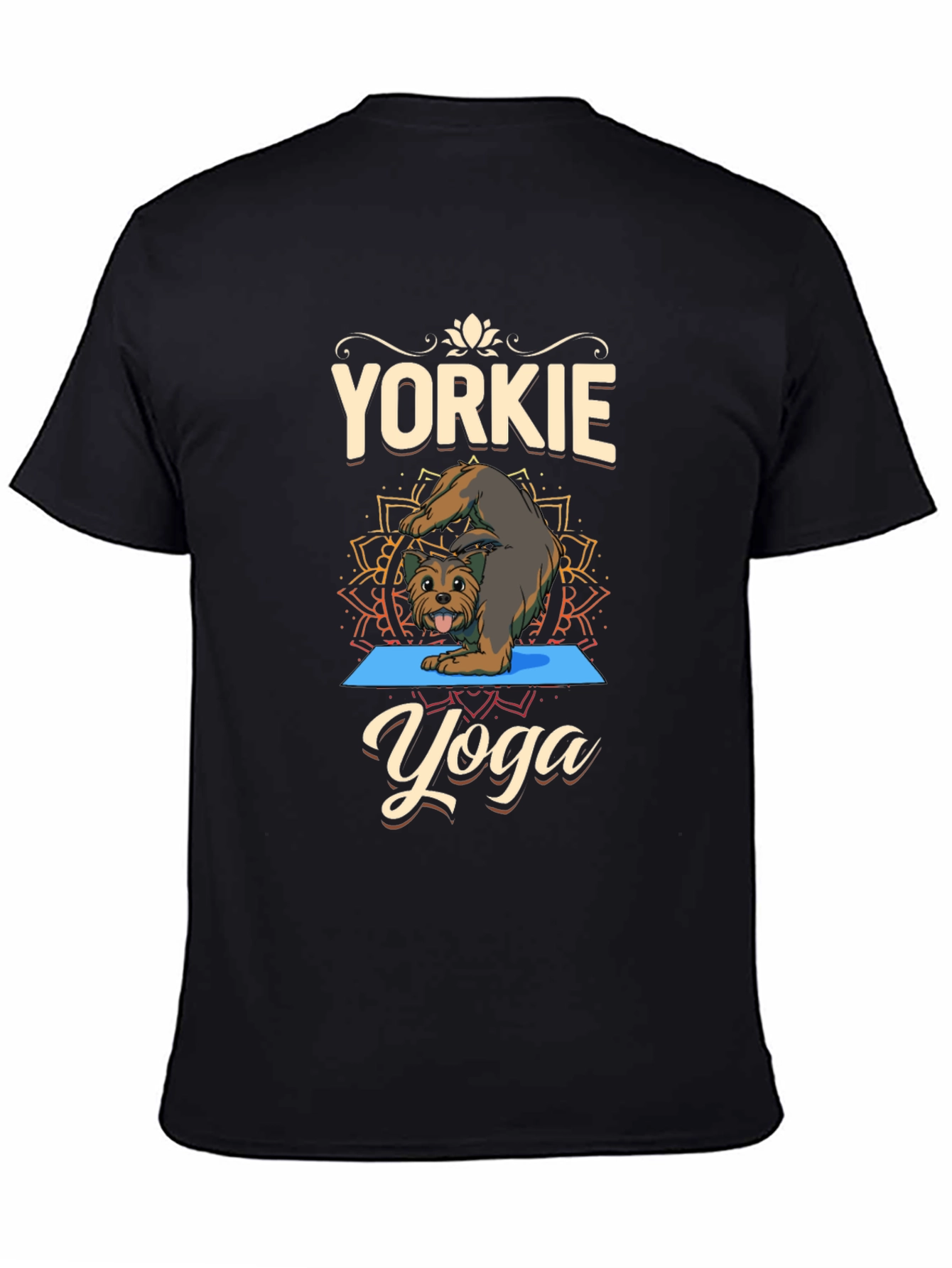Yorkie Yoga T-Shirt Dog Lover Tee