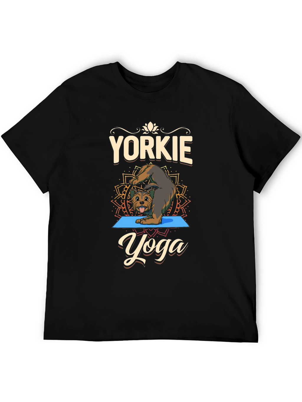Yorkie Yoga T-Shirt Dog Lover Tee