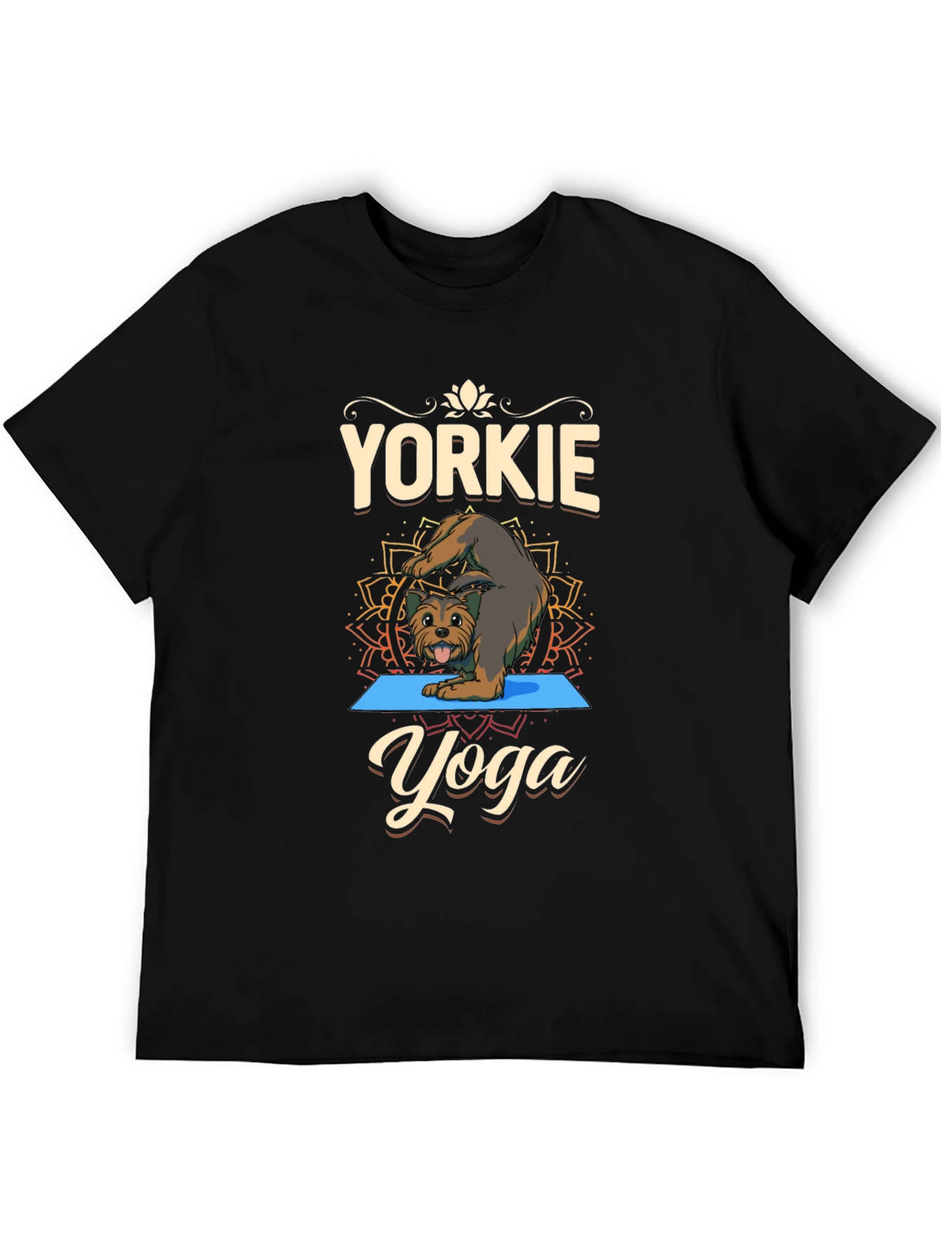 Yorkie Yoga T-Shirt Dog Lover Tee