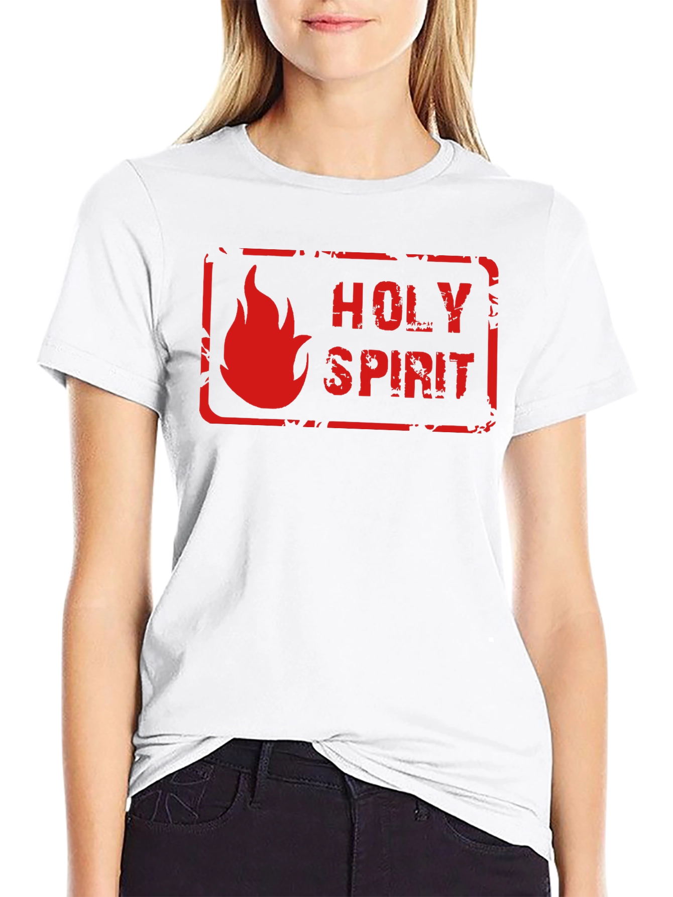 Holy Spirit Graphic Tee - Black Religious T-Shirt