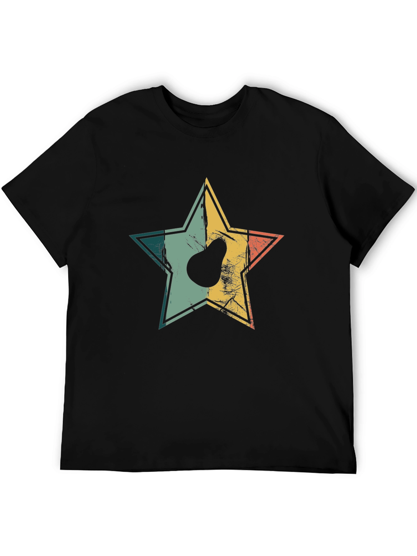 Retro Avocado Star Graphic T-Shirt