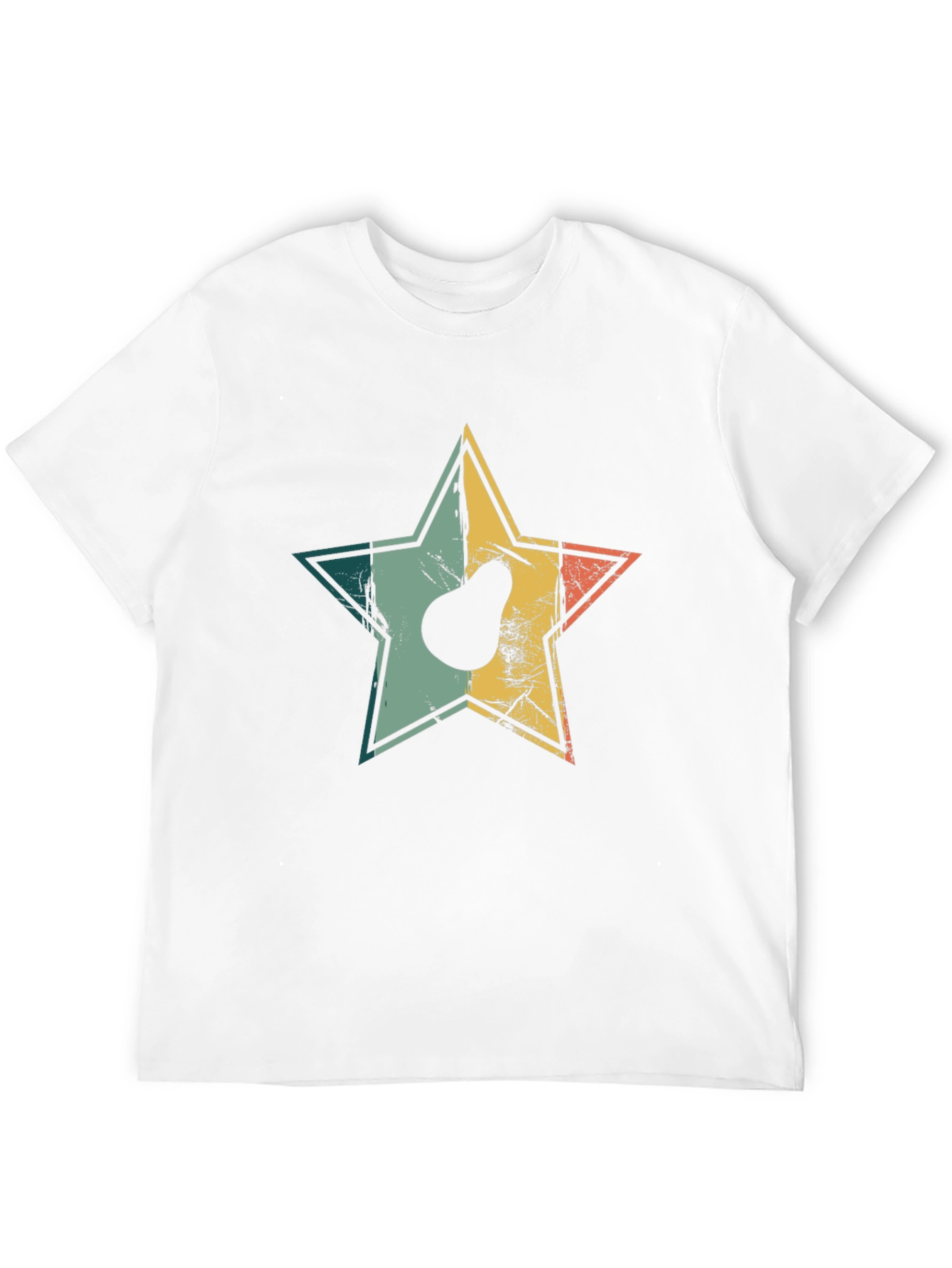 Retro Avocado Star Graphic T-Shirt