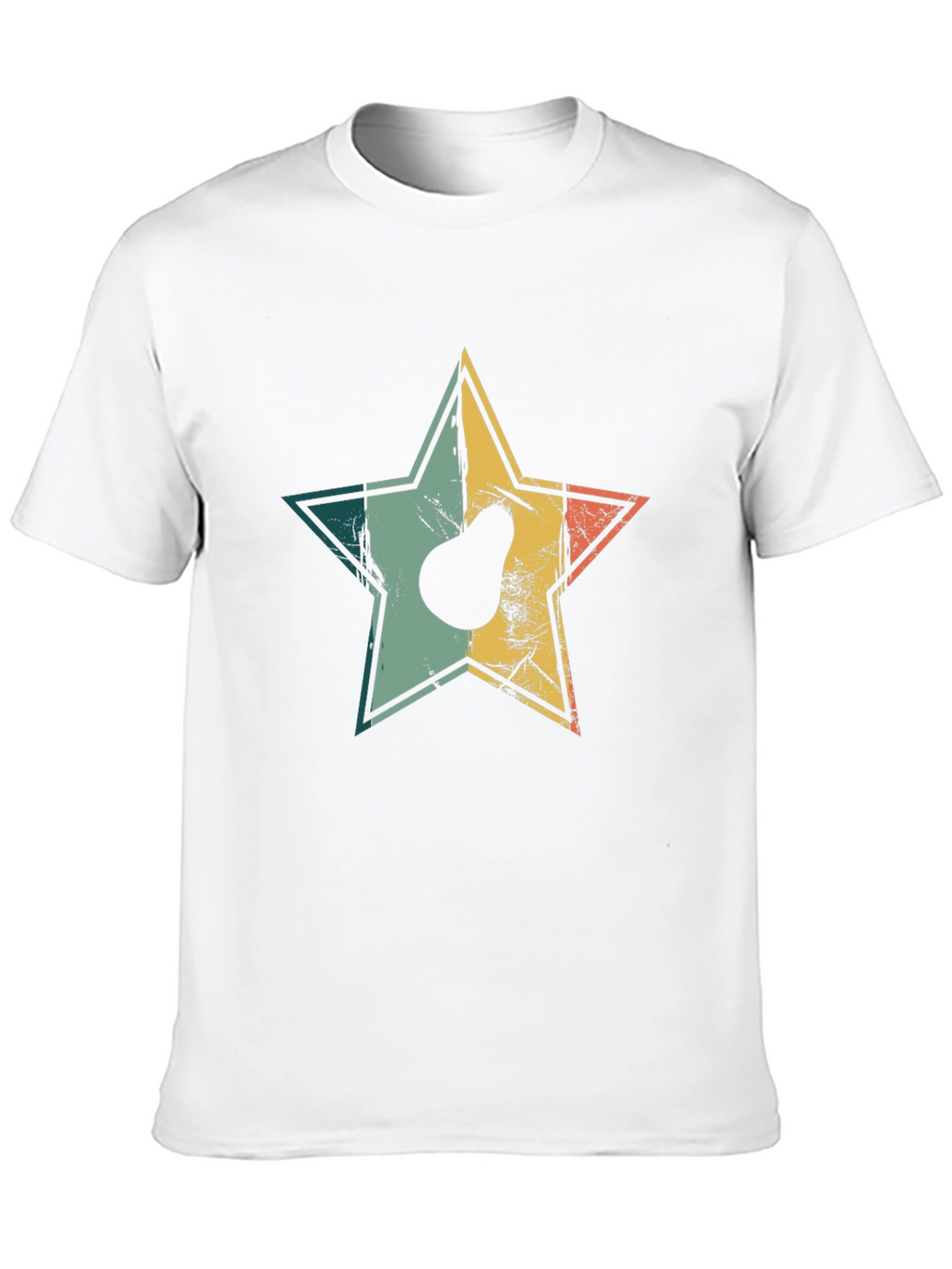 Retro Avocado Star Graphic T-Shirt