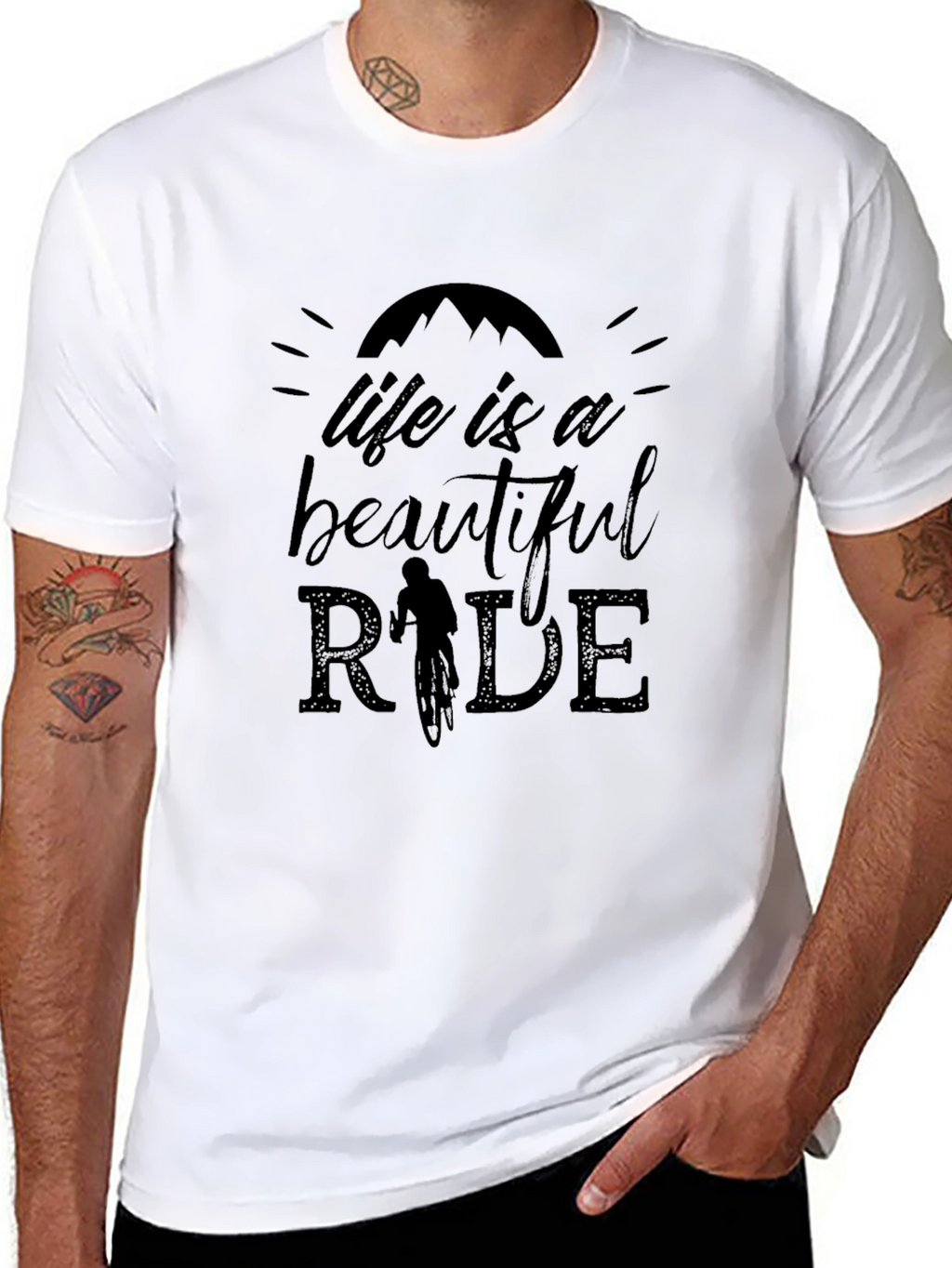 Life is a Beautiful Ride Black T-Shirt