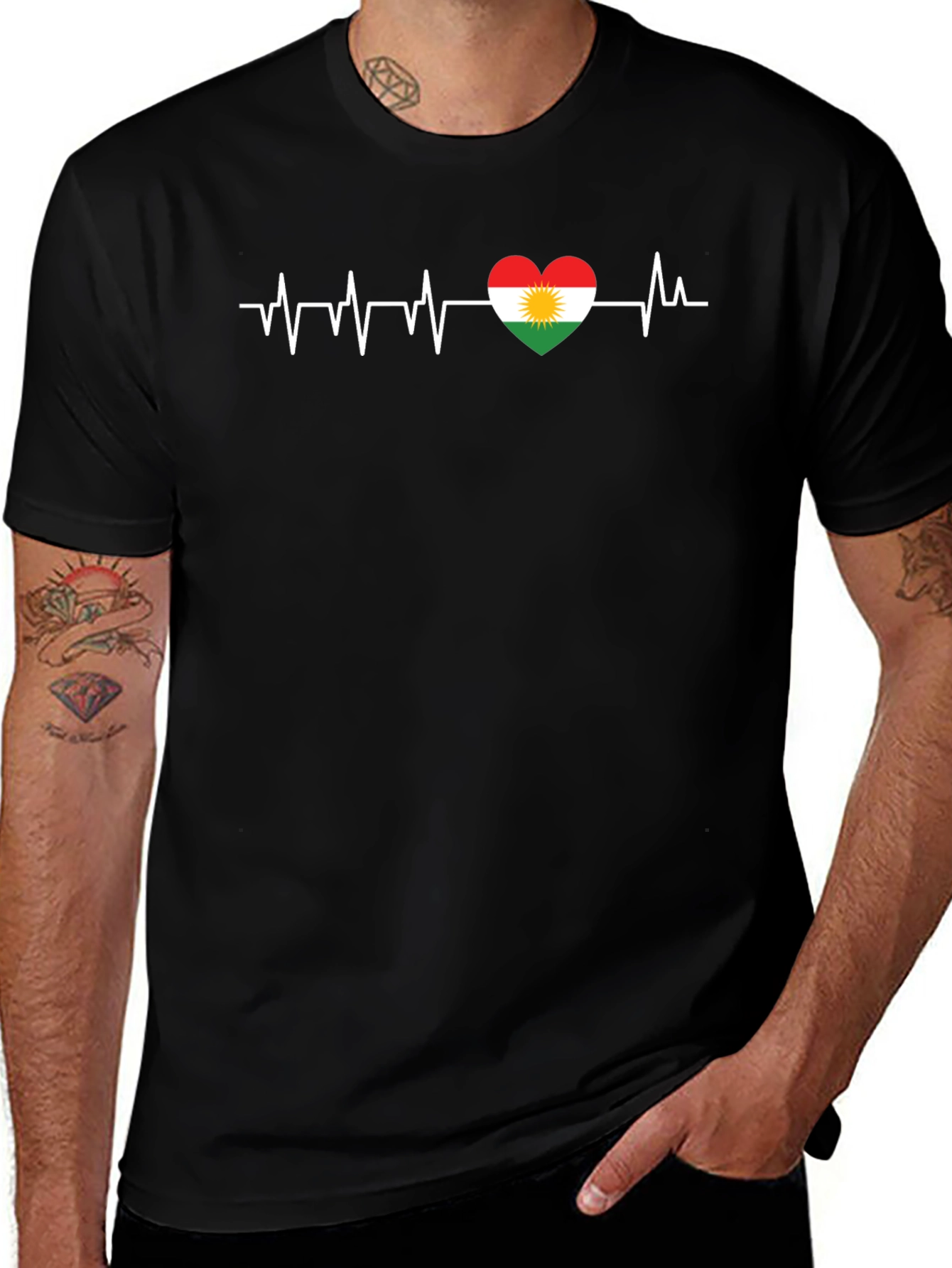 Kurdish Heartbeat T-Shirt - Show Your Pride!