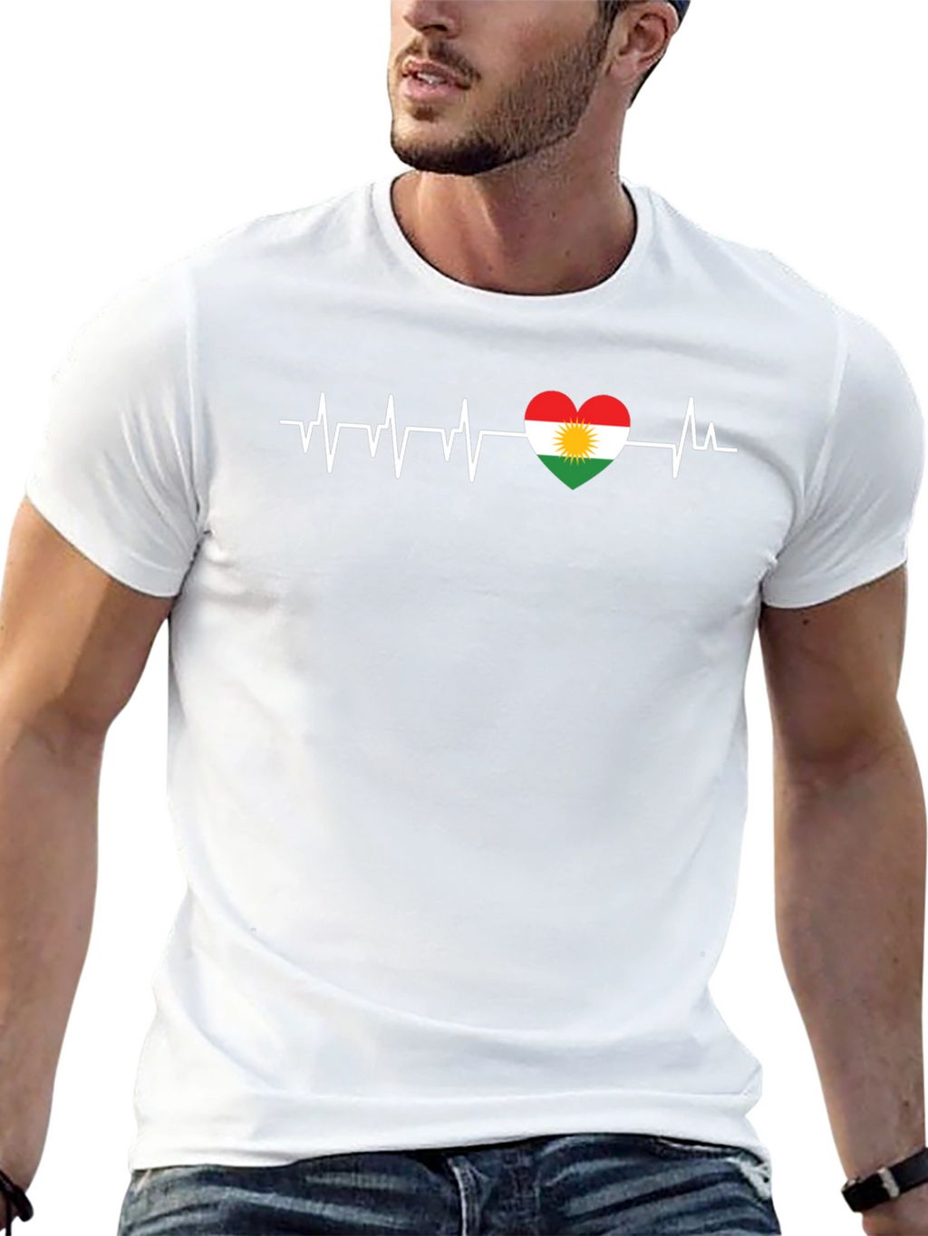 Kurdish Heartbeat T-Shirt - Show Your Pride!