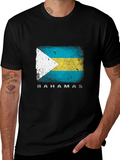Bahamas Flag T-Shirt - Distressed Graphic Tee