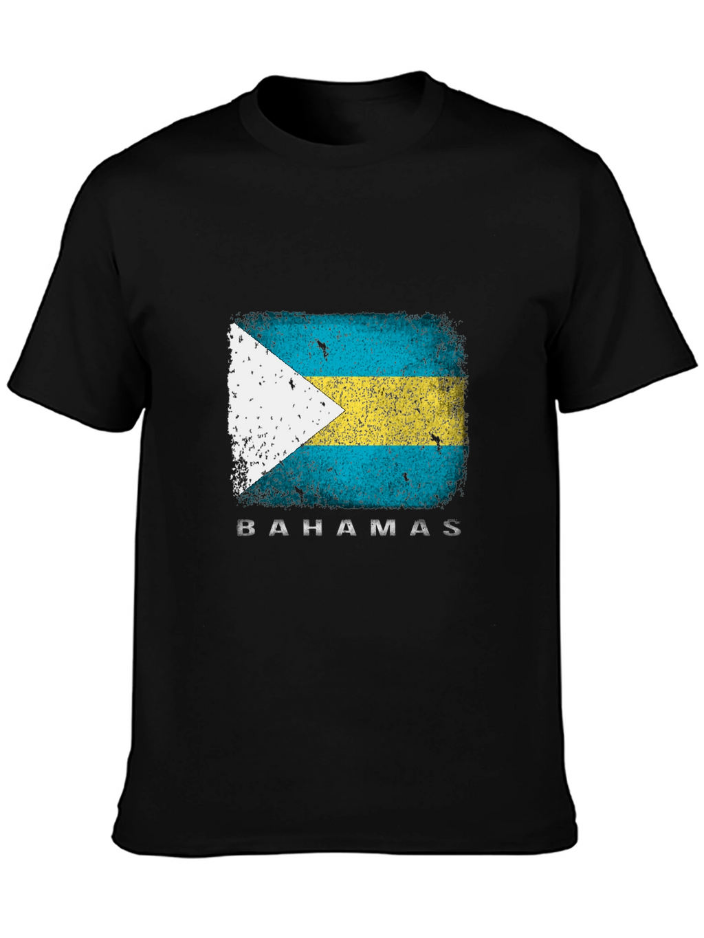 Bahamas Flag T-Shirt - Distressed Graphic Tee