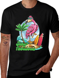 Stay Fabulous Flamingo Graphic T-Shirt