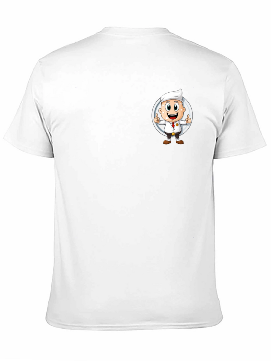 Chef Cartoon Graphic Black T-Shirt
