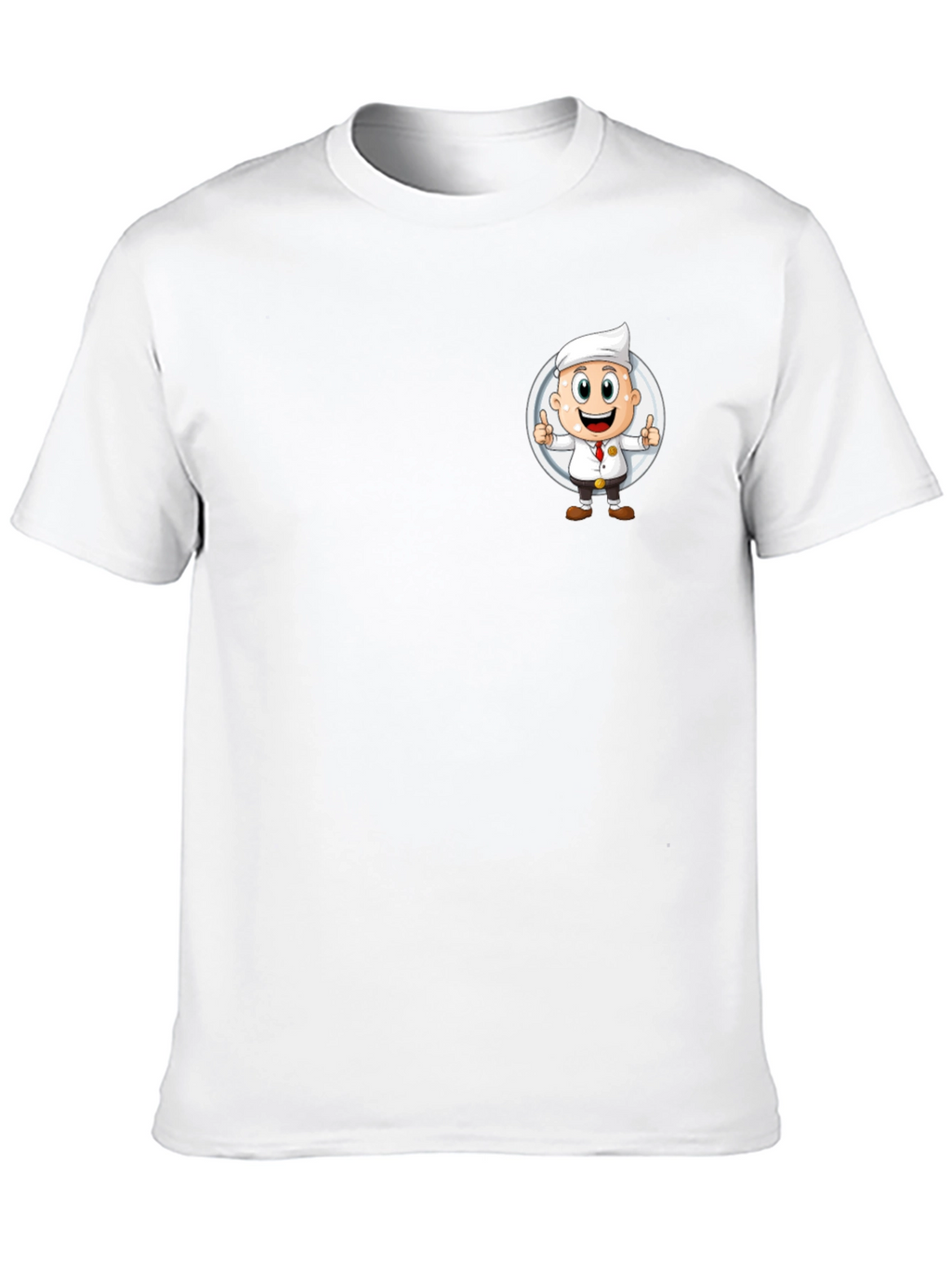 Chef Cartoon Graphic Black T-Shirt