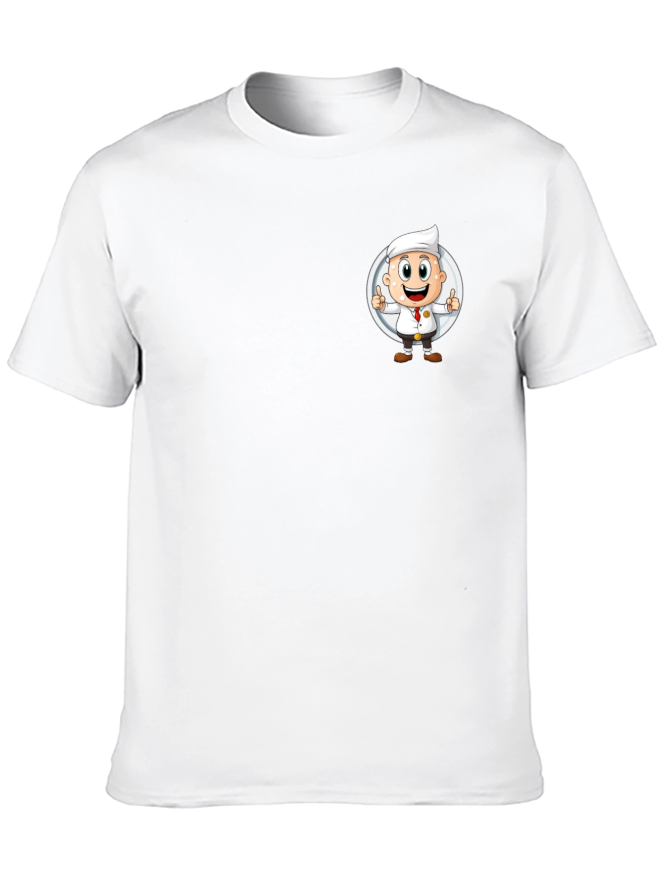 Chef Cartoon Graphic Black T-Shirt