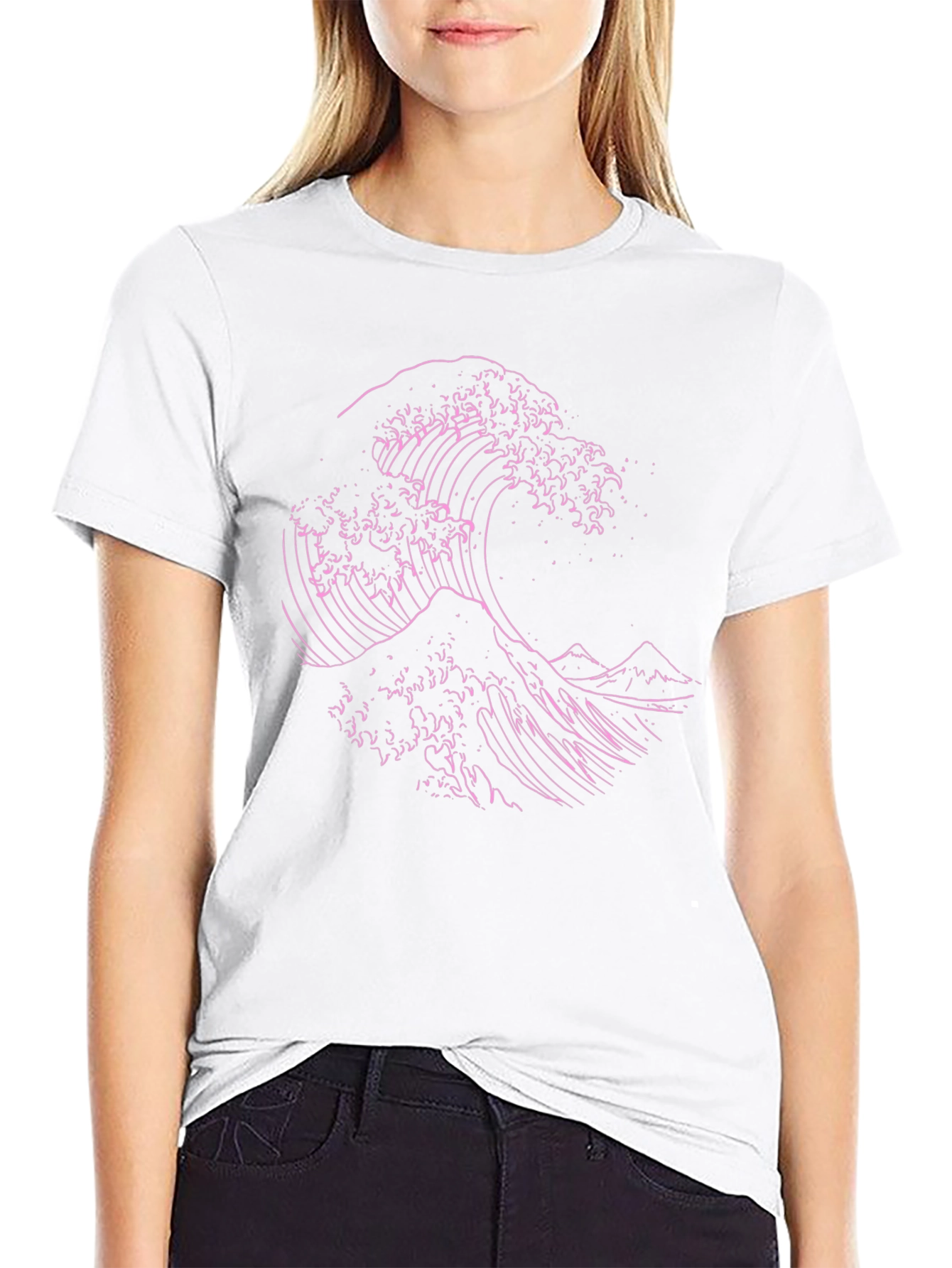 Great Wave Graphic Tee - Mens Black T-Shirt