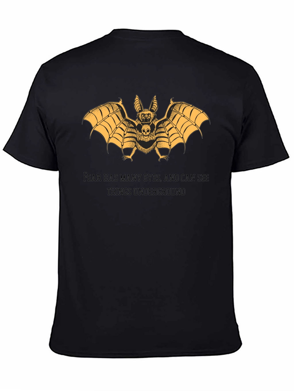 Bat Skull Graphic Tee - Dark Aesthetic T-Shirt