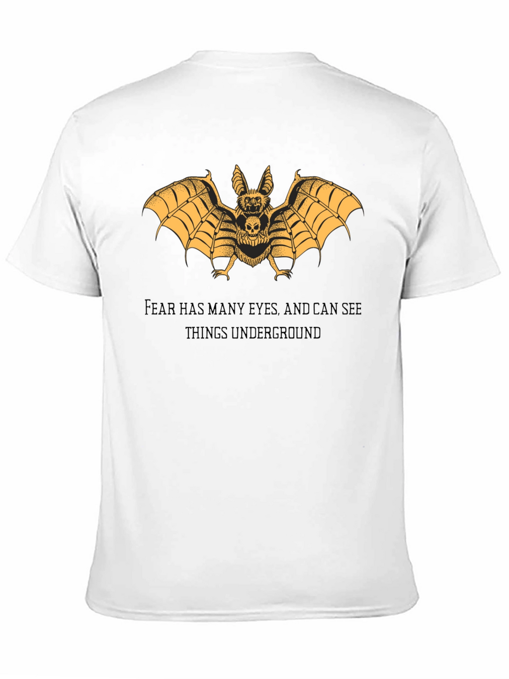 Bat Skull Graphic Tee - Dark Aesthetic T-Shirt