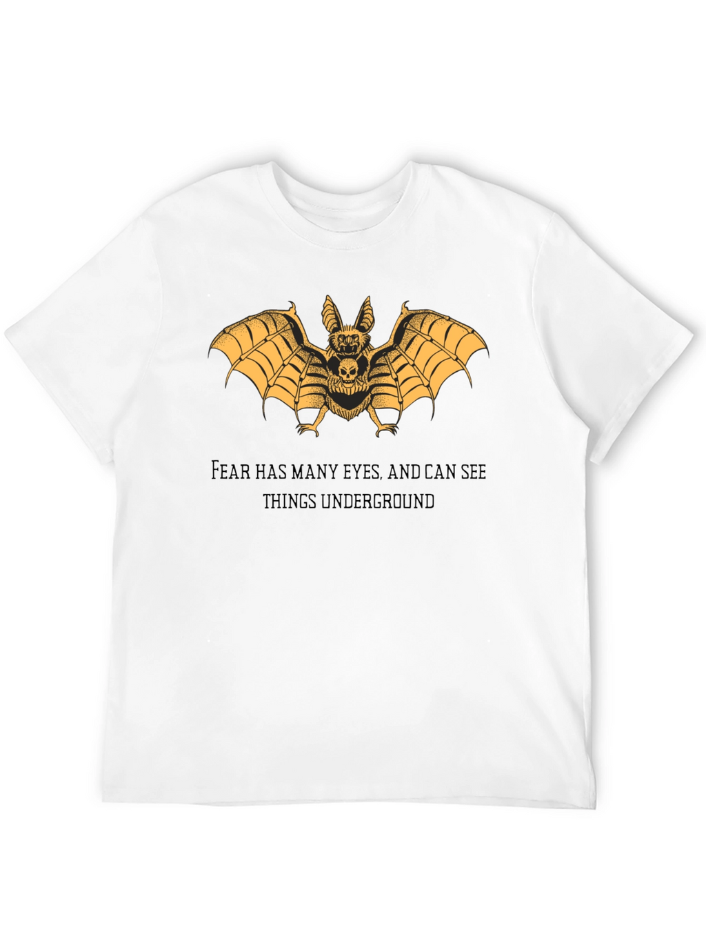Bat Skull Graphic Tee - Dark Aesthetic T-Shirt