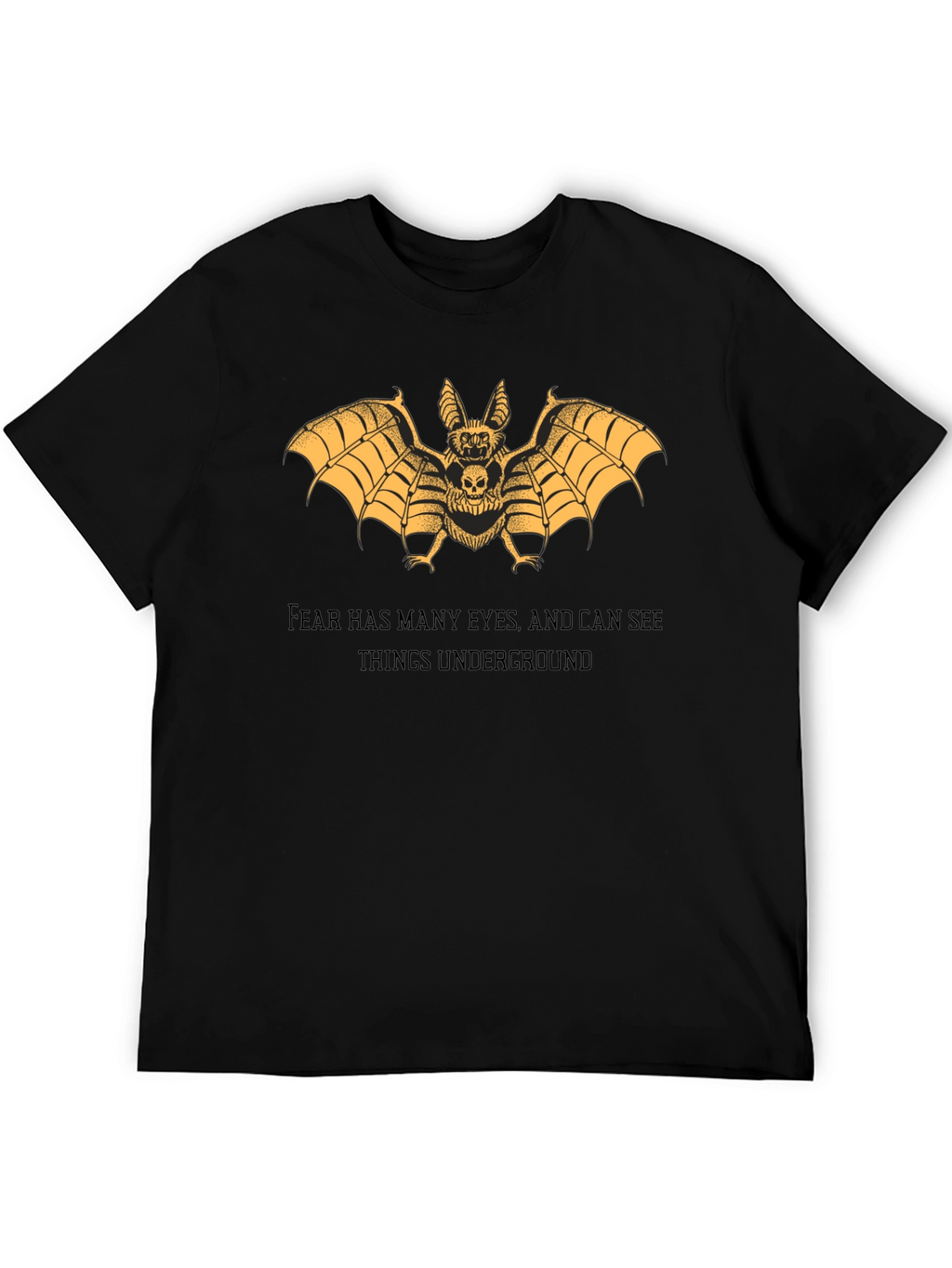 Bat Skull Graphic Tee - Dark Aesthetic T-Shirt