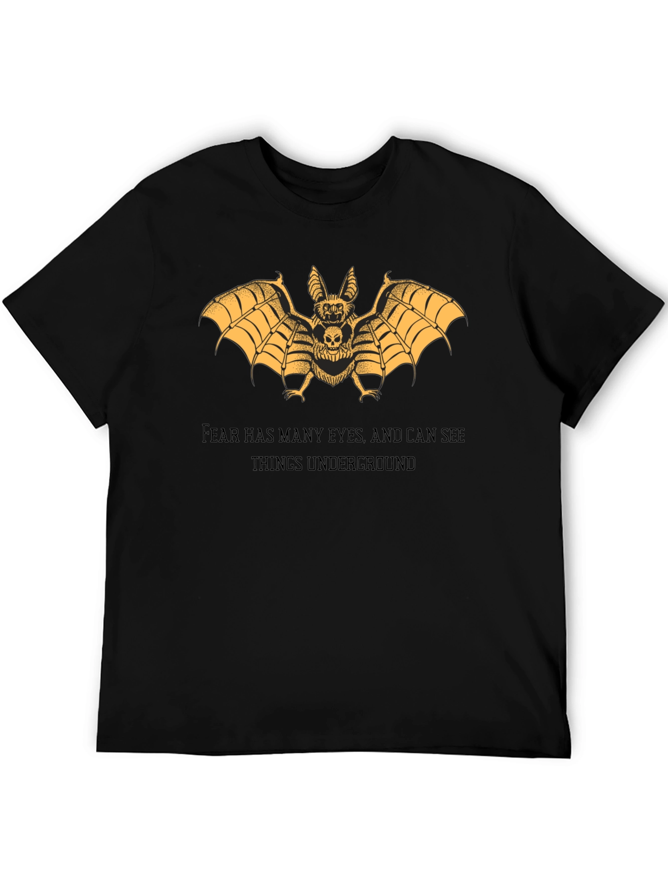 Bat Skull Graphic Tee - Dark Aesthetic T-Shirt