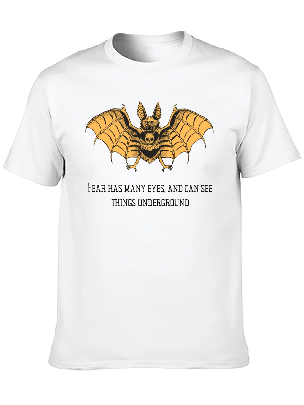 Bat Skull Graphic Tee - Dark Aesthetic T-Shirt